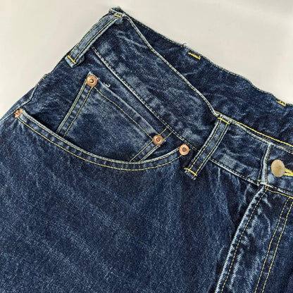 B-EG-002 ウォッシュインディゴ denim pant/デニムパンツ ボトムス