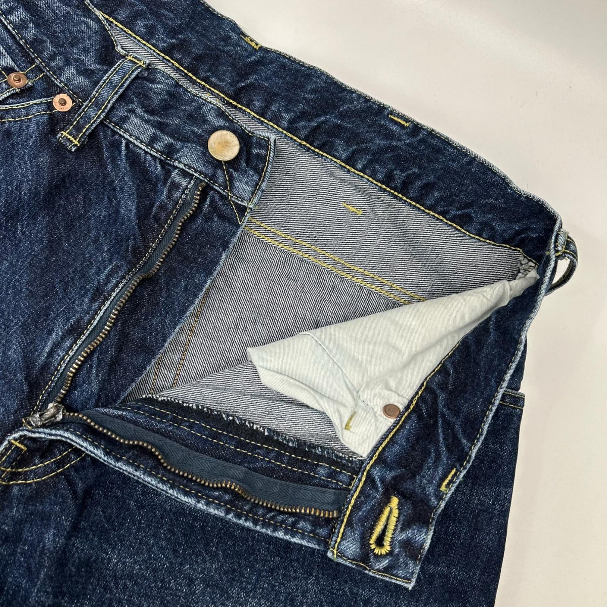 B-EG-002 ウォッシュインディゴ denim pant/デニムパンツ ボトムス