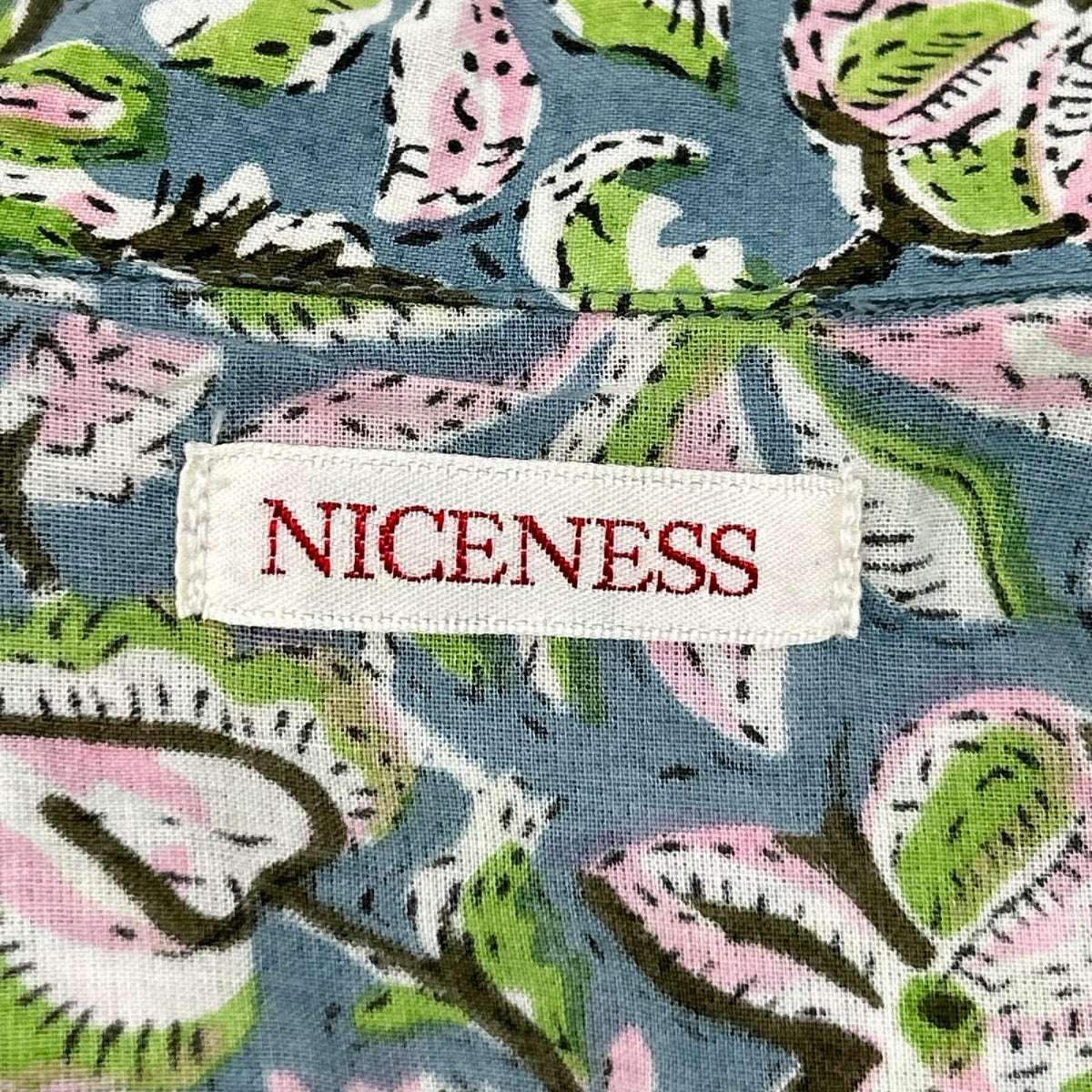 NICENESS ナイスネス NN-5702Y13 ブルー PUTHLI.C/プトゥリ.C フローラルプリント カウボーイシャツ トップス