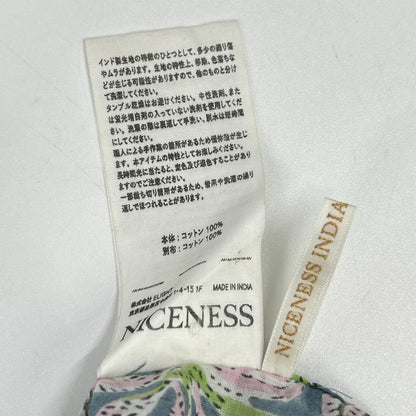 NICENESS ナイスネス NN-5701Y13 ブルー ASHA.C/アシャ.C フローラルプリント ペザントシャツ トップス