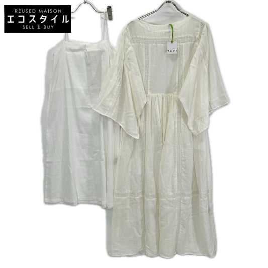 オフホワイト LILIA JAMDANI DRESS/レ―スワンピース ワンピース