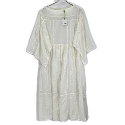 オフホワイト LILIA JAMDANI DRESS/レ―スワンピース ワンピース