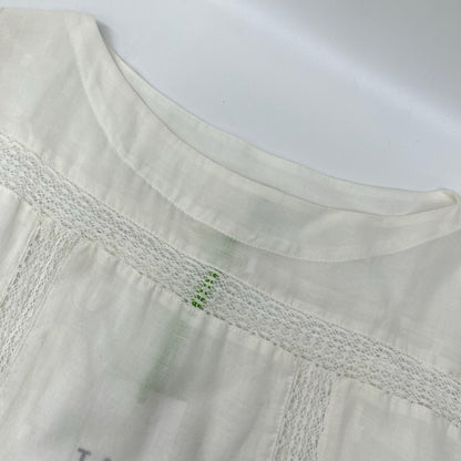 オフホワイト LILIA JAMDANI DRESS/レ―スワンピース ワンピース