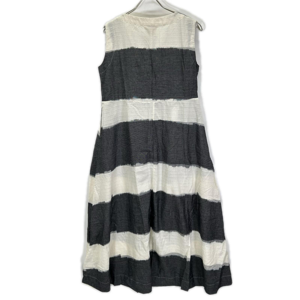 グレー×ホワイト イカット TADO KALI DRESS ワンピース