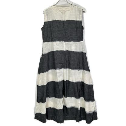 グレー×ホワイト イカット TADO KALI DRESS ワンピース