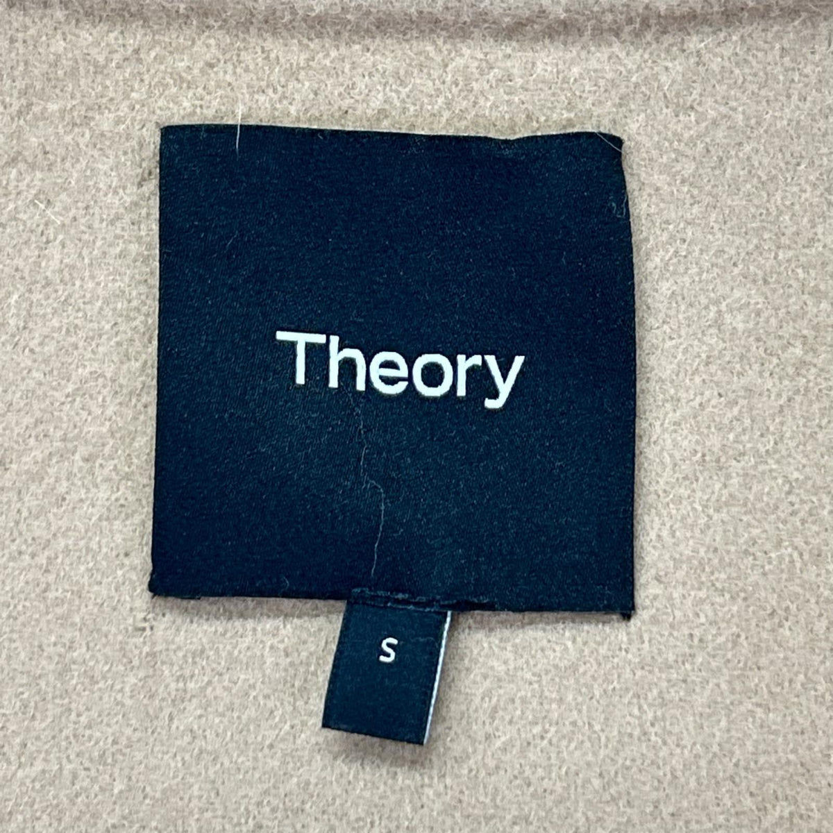 Theory セオリー ベージュ ウールカシミヤダブルフェイスフードジャケット コート