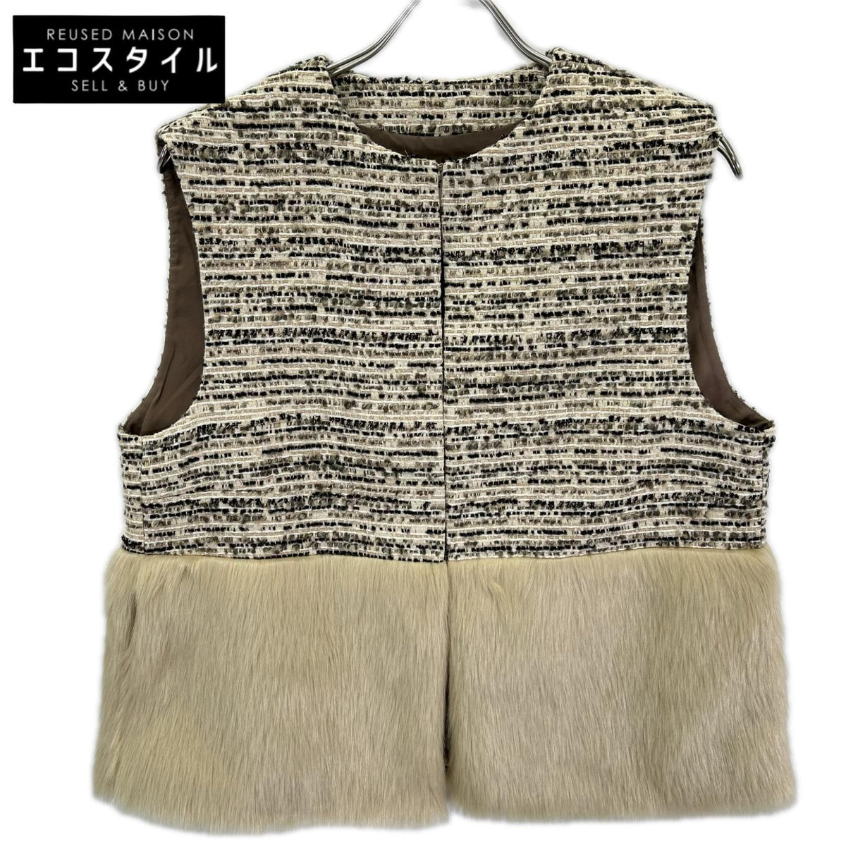theory luxe セオリーリュクス 25AW ベージュ系 OAK SHEARLING LIANA VEST ベスト ベスト