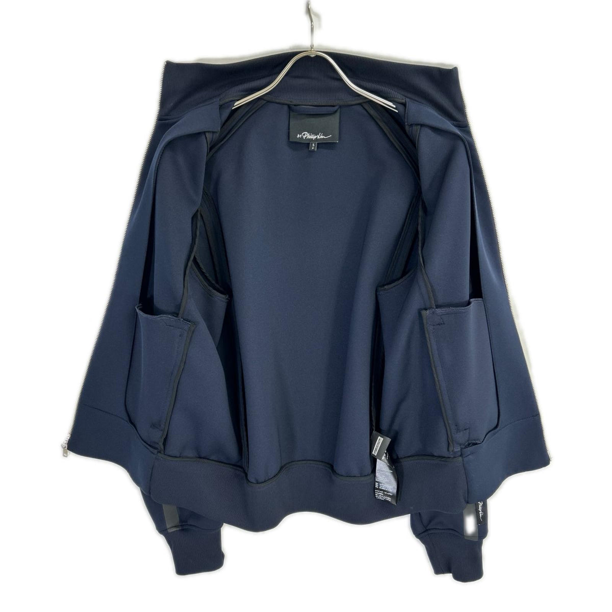 3.1 Phillip lim スリーワンフィリップリム ネイビー フルジップ テーピング トラックジャケット ジャケット