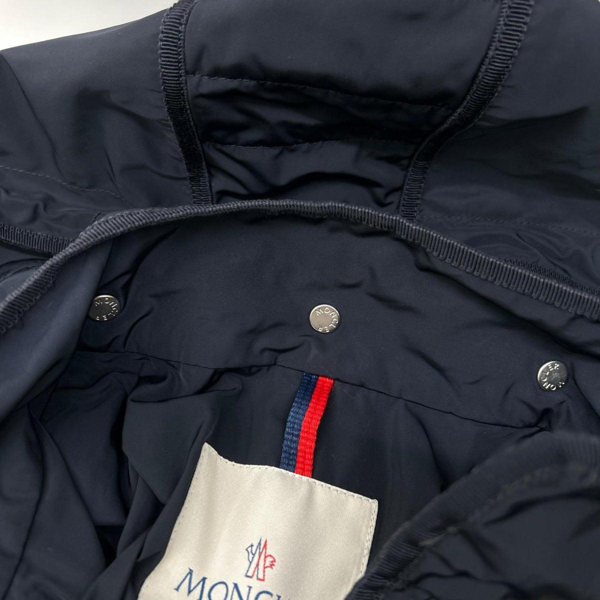 MONCLER モンクレール 13年製 ARGELIA/ネイビー アルジェリア フード付き ナイロンコート コート
