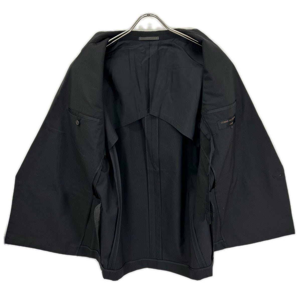 COMMEdesGARCONS HOMME コムデギャルソンオム 88年製 HS-11025S ブラック ピークドラペル スーツ セットアップ スーツ セットアップ