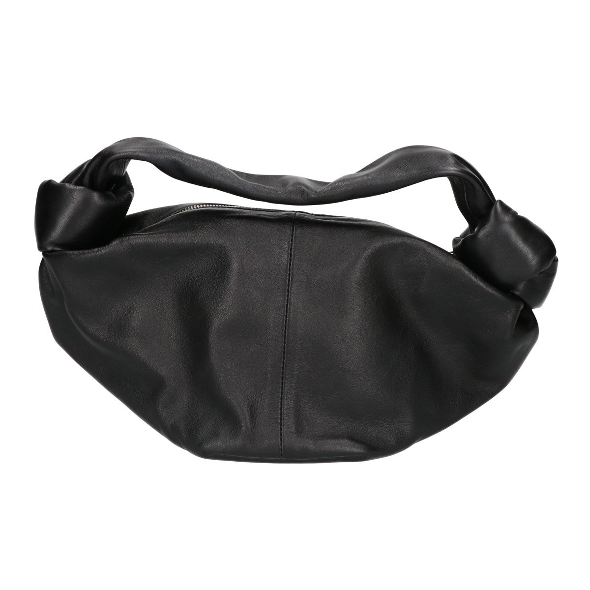 BOTTEGA VENETA ボッテガヴェネタ 新品同様 629635 スムースカーフスキン ダブルノット ミニホーボーバッグ ハンドバッグ