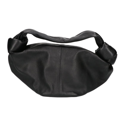 BOTTEGA VENETA ボッテガヴェネタ 新品同様 629635 スムースカーフスキン ダブルノット ミニホーボーバッグ ハンドバッグ