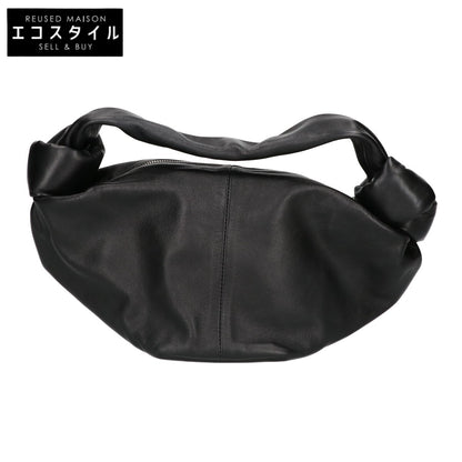 BOTTEGA VENETA ボッテガヴェネタ 新品同様 629635 スムースカーフスキン ダブルノット ミニホーボーバッグ ハンドバッグ
