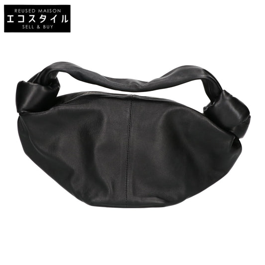BOTTEGA VENETA ボッテガヴェネタ 新品同様 629635 スムースカーフスキン ダブルノット ミニホーボーバッグ ハンドバッグ