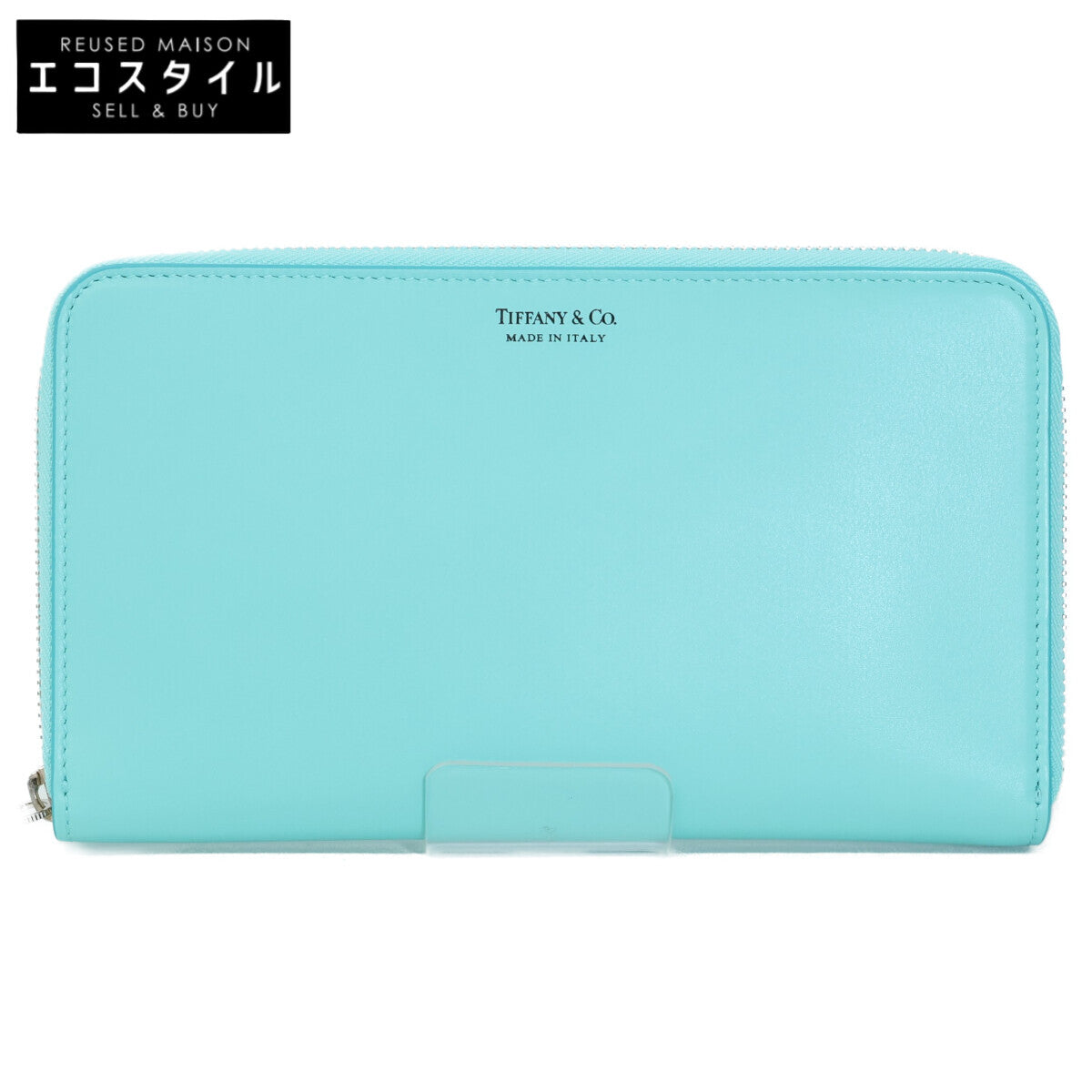 TIFFANY&Co. ティファニー 【新品同様】スムースレザー ラウンドファスナー ロングウォレット 長財布（小銭入れあり）