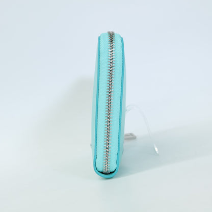 TIFFANY&Co. ティファニー 【新品同様】スムースレザー ラウンドファスナー ロングウォレット 長財布（小銭入れあり）