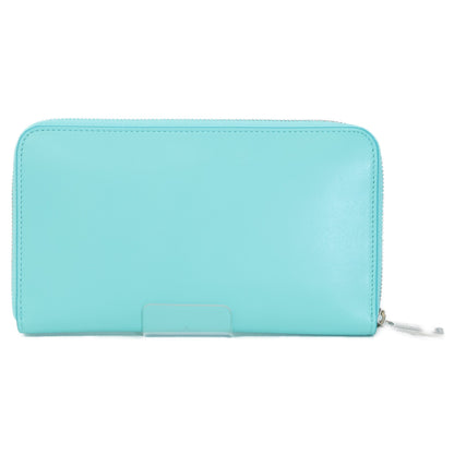 TIFFANY&Co. ティファニー 【新品同様】スムースレザー ラウンドファスナー ロングウォレット 長財布（小銭入れあり）