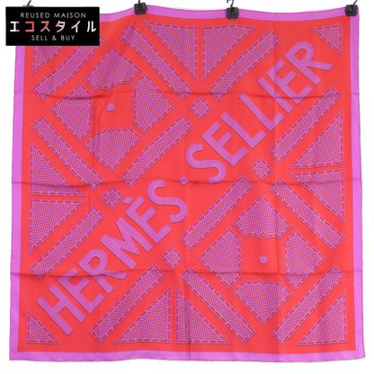 HERMES エルメス 【美品】HERMES SELLIER ガヴロッシュ セリエ シルク カレ90 スカーフ