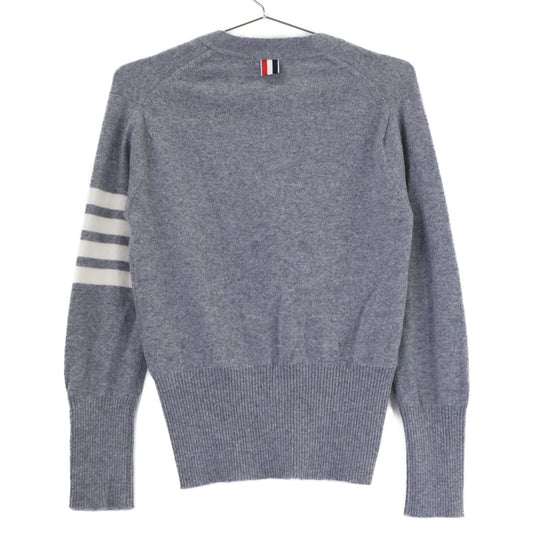 THOM BROWNE トムブラウン 【美品/国内正規】FKC001A-00011055 クラシック カシミヤ 4-BAR Vネック カーディガン トップス