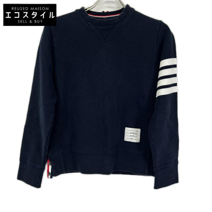 THOM BROWNE トムブラウン MJT021H-00535461 ネイビー コットン クラシック ループバック 4-BAR スウェットシャツ トップス