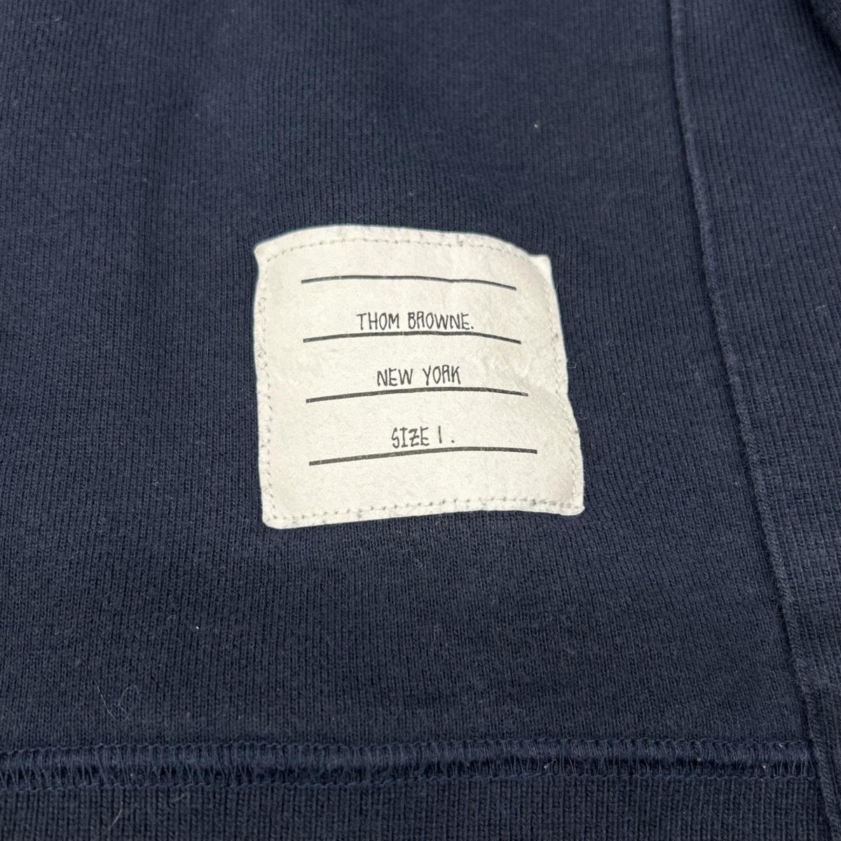 THOM BROWNE トムブラウン MJT021H-00535461 ネイビー コットン クラシック ループバック 4-BAR スウェットシャツ トップス