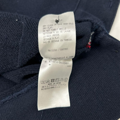 THOM BROWNE トムブラウン MJT021H-00535461 ネイビー コットン クラシック ループバック 4-BAR スウェットシャツ トップス