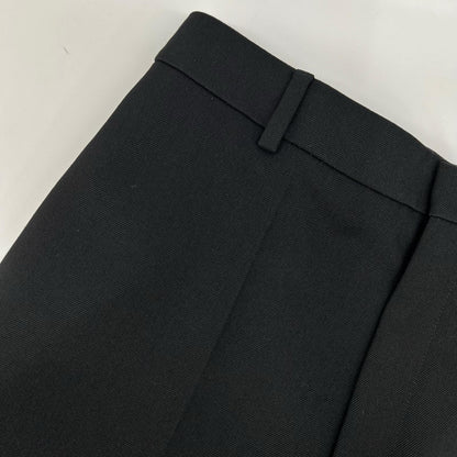 CELINE セリーヌ エディ期 2P233092D ブラック ウール センタープレス ワイドクロップドパンツ ボトムス