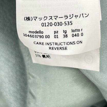 Max Mara マックスマーラ 104603790 ペールブルー カシミヤ100 センターベント シングルテーラードジャケット ジャケット