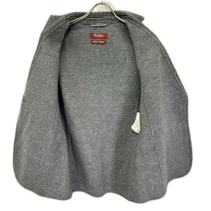 MAXMARA STUDIO マックスマーラスタジオ CUCITO AMANO/クチートアマーノ 604602196 グレー ヴァージンウール ハウンドトゥース テーラードジャケット ジャケット