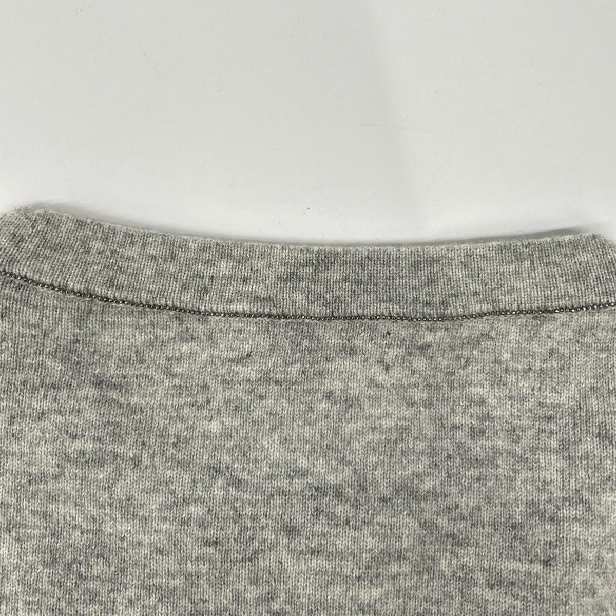 BRUNELLO CUCINELLI ブルネロクチネリ 01886120540 グレー カシミヤ100 クルーネック ニットプルオーバー トップス