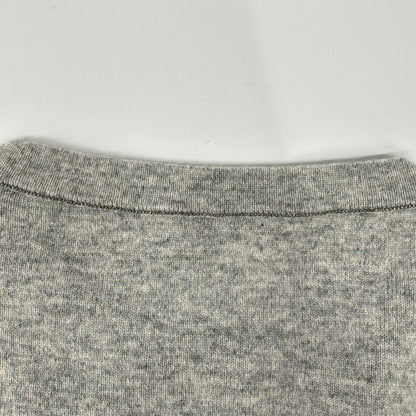 BRUNELLO CUCINELLI ブルネロクチネリ 01886120540 グレー カシミヤ100 クルーネック ニットプルオーバー トップス