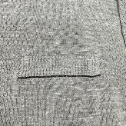 BRUNELLO CUCINELLI ブルネロクチネリ 251 61MCL001 グレー リネンブレンド ロングスリーブ シアーラメニットソー トップス