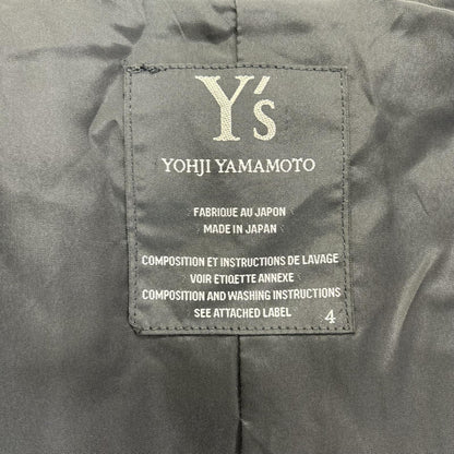 Y's ワイズ YT-D06-115 ブラック リストベルト ロングコート コート
