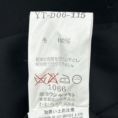 Y's ワイズ YT-D06-115 ブラック リストベルト ロングコート コート