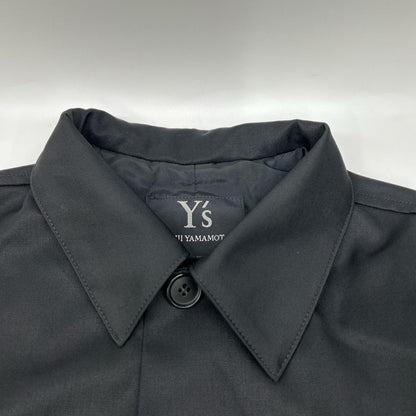 Y's ワイズ YT-D06-115 ブラック リストベルト ロングコート コート