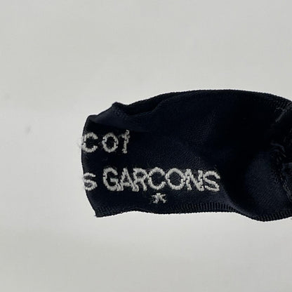 tricotCOMMEdesGARCONS トリココムデギャルソン 09SS TD-O025 ブラック サテン ティアード ロングスリーブ ワンピース ワンピース