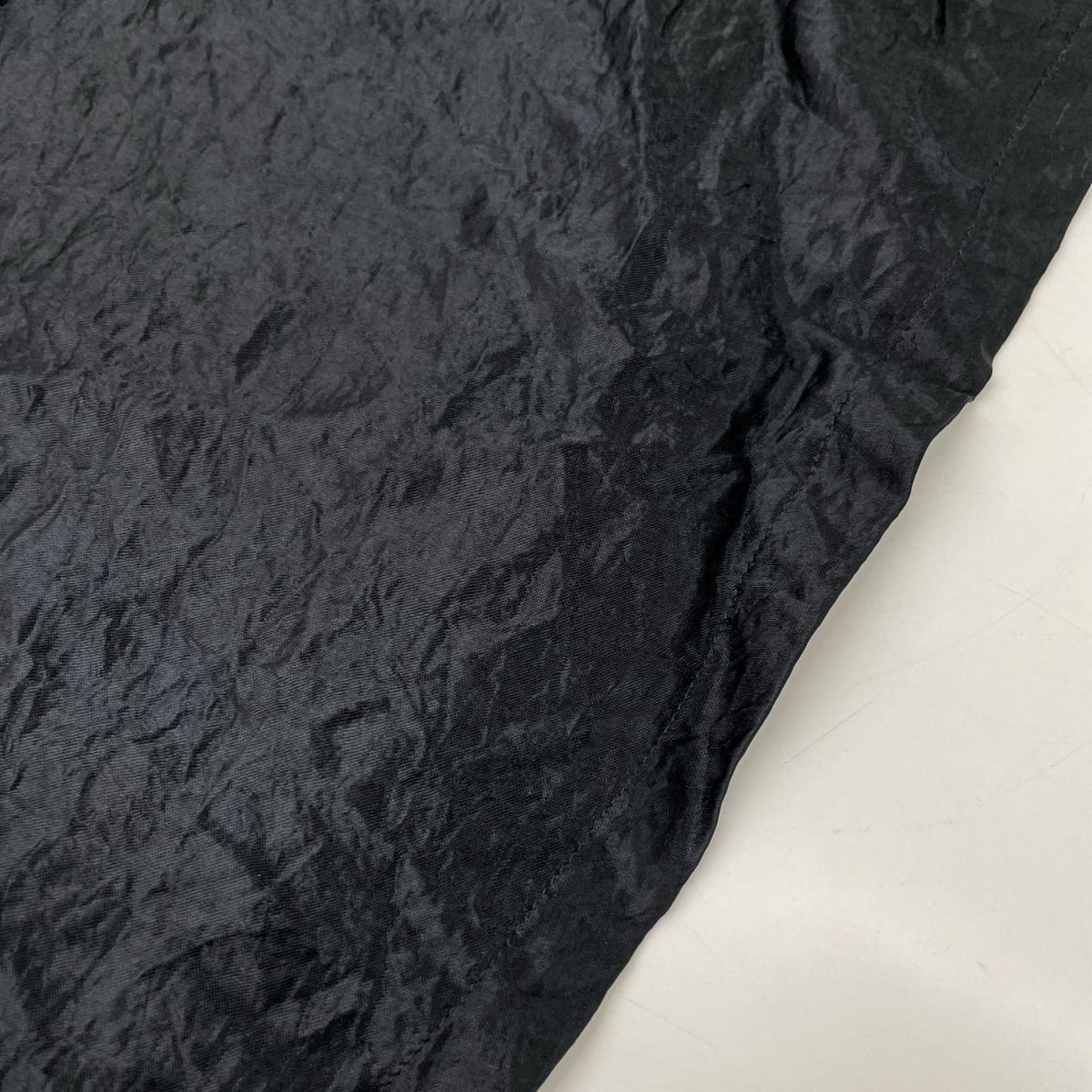tricotCOMMEdesGARCONS トリココムデギャルソン 09SS TD-O025 ブラック サテン ティアード ロングスリーブ ワンピース ワンピース