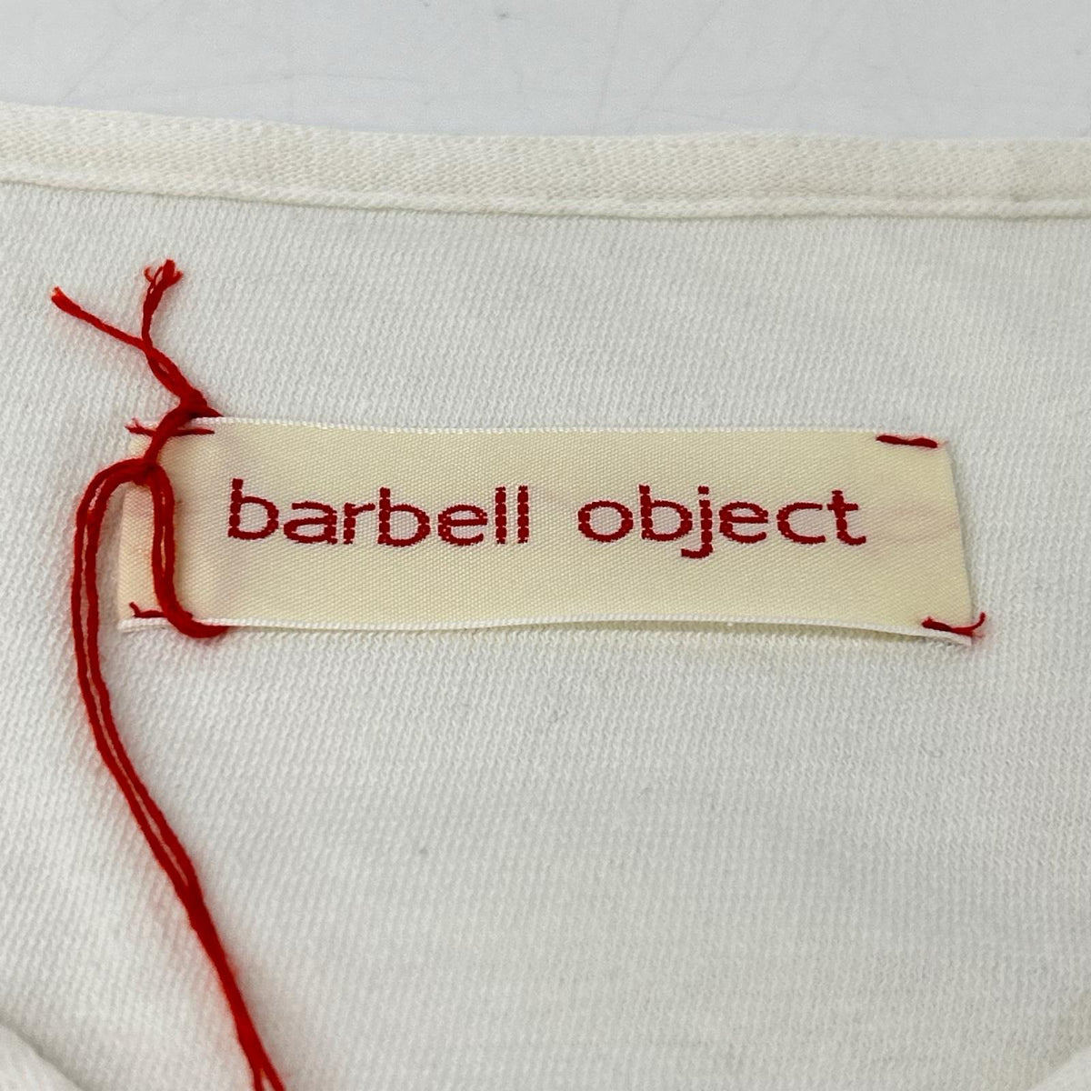 barbell object バーベルオブジェクト bo-07c02 ホワイト V TOP ロングスリーブカットソー トップス