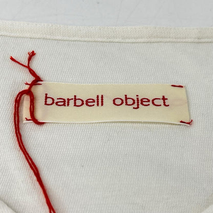 barbell object バーベルオブジェクト bo-07c02 ホワイト V TOP ロングスリーブカットソー トップス