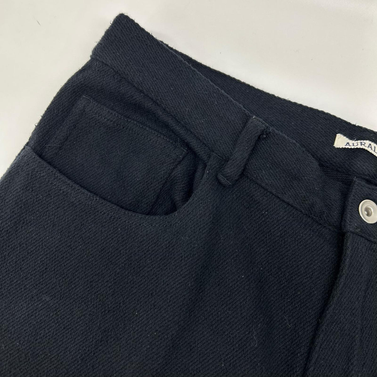 AURALEE オーラリー 26SS A26SP01SD ブラック SILK NEP DENIM 5P WIDE PANTS ボトムス