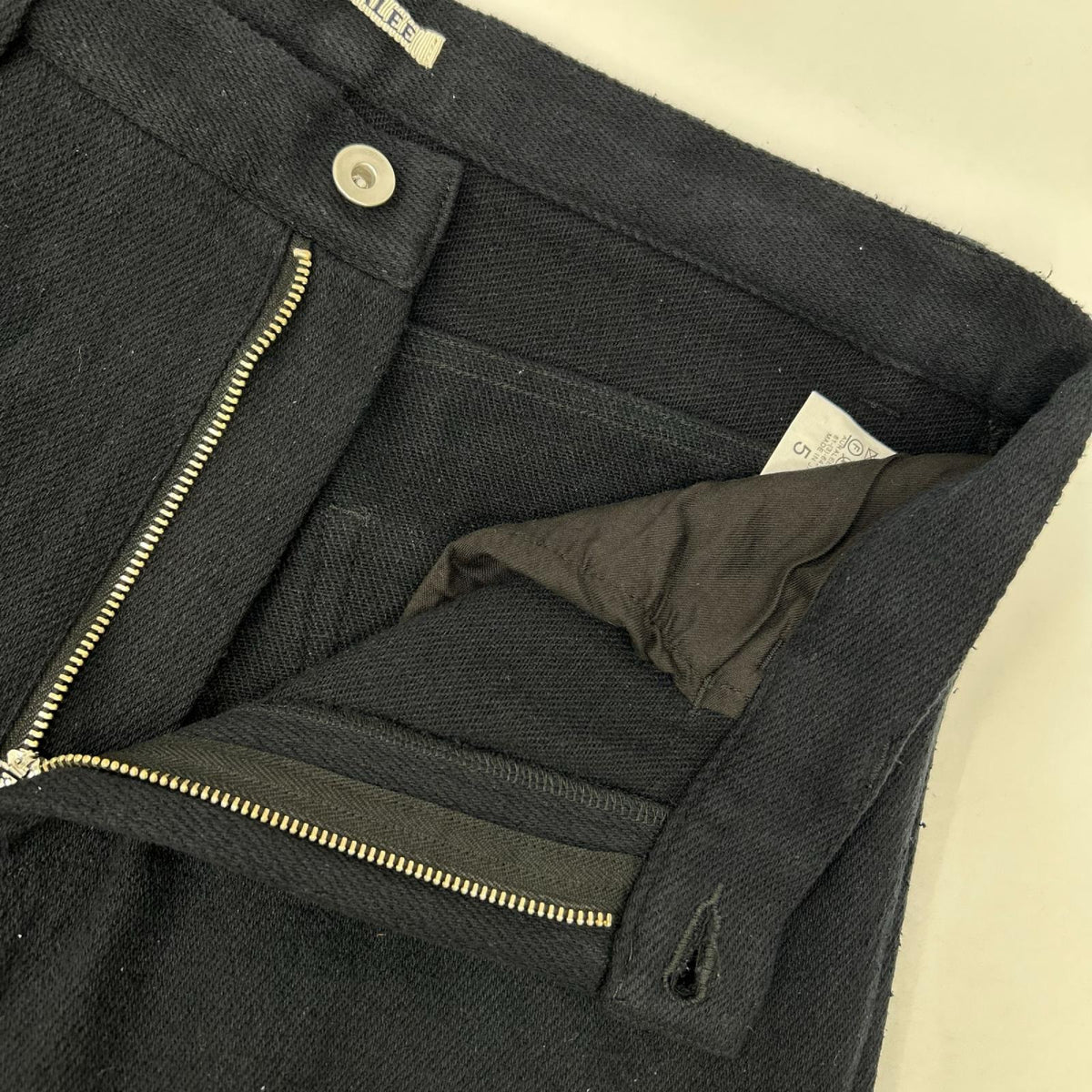 AURALEE オーラリー 26SS A26SP01SD ブラック SILK NEP DENIM 5P WIDE PANTS ボトムス
