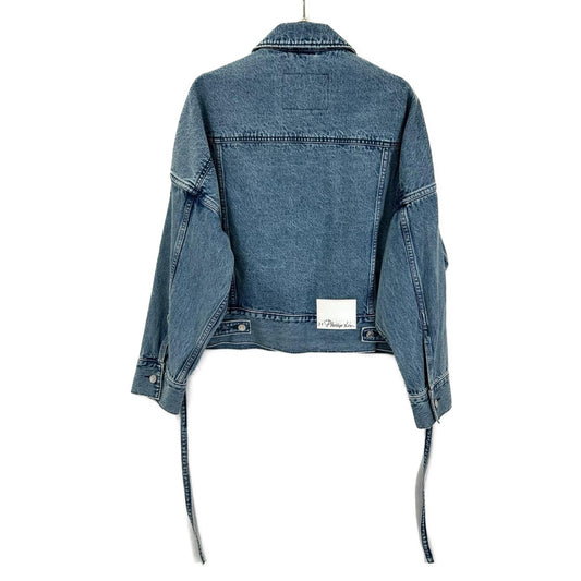 3.1 Phillip lim スリーワンフィリップリム 24年製 E242-6538WID ブルー コットン フロントリボン デニムジャケット ジャケット
