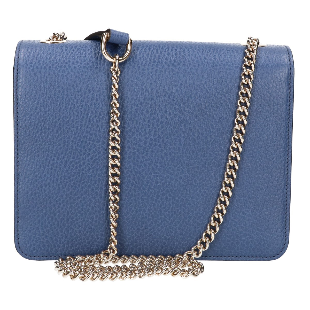 GUCCI グッチ 美品 510304 グレインカーフレザー インターロッキングG チェーンショルダーバッグ ショルダーバッグ