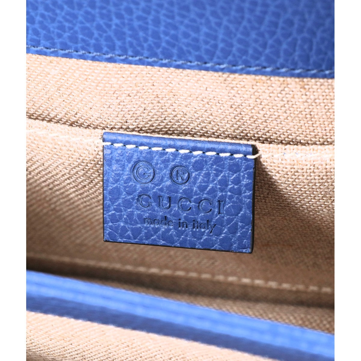 GUCCI グッチ 美品 510304 グレインカーフレザー インターロッキングG チェーンショルダーバッグ ショルダーバッグ