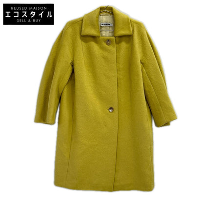 JILSANDER ジルサンダー 107010 WF211485 イエロー ラマウール シングルシャギーロングコート コート