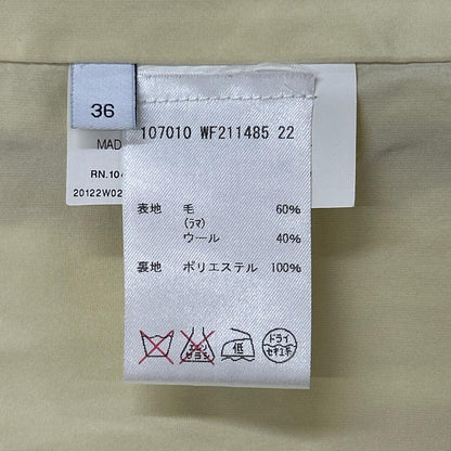 JILSANDER ジルサンダー 107010 WF211485 イエロー ラマウール シングルシャギーロングコート コート