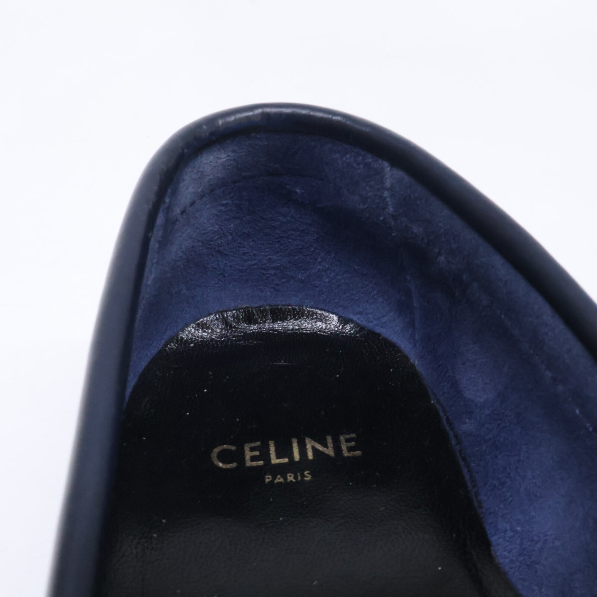 CELINE セリーヌ ルコ マイヨン トリオンフ フリンジ レザー ローファー シューズ