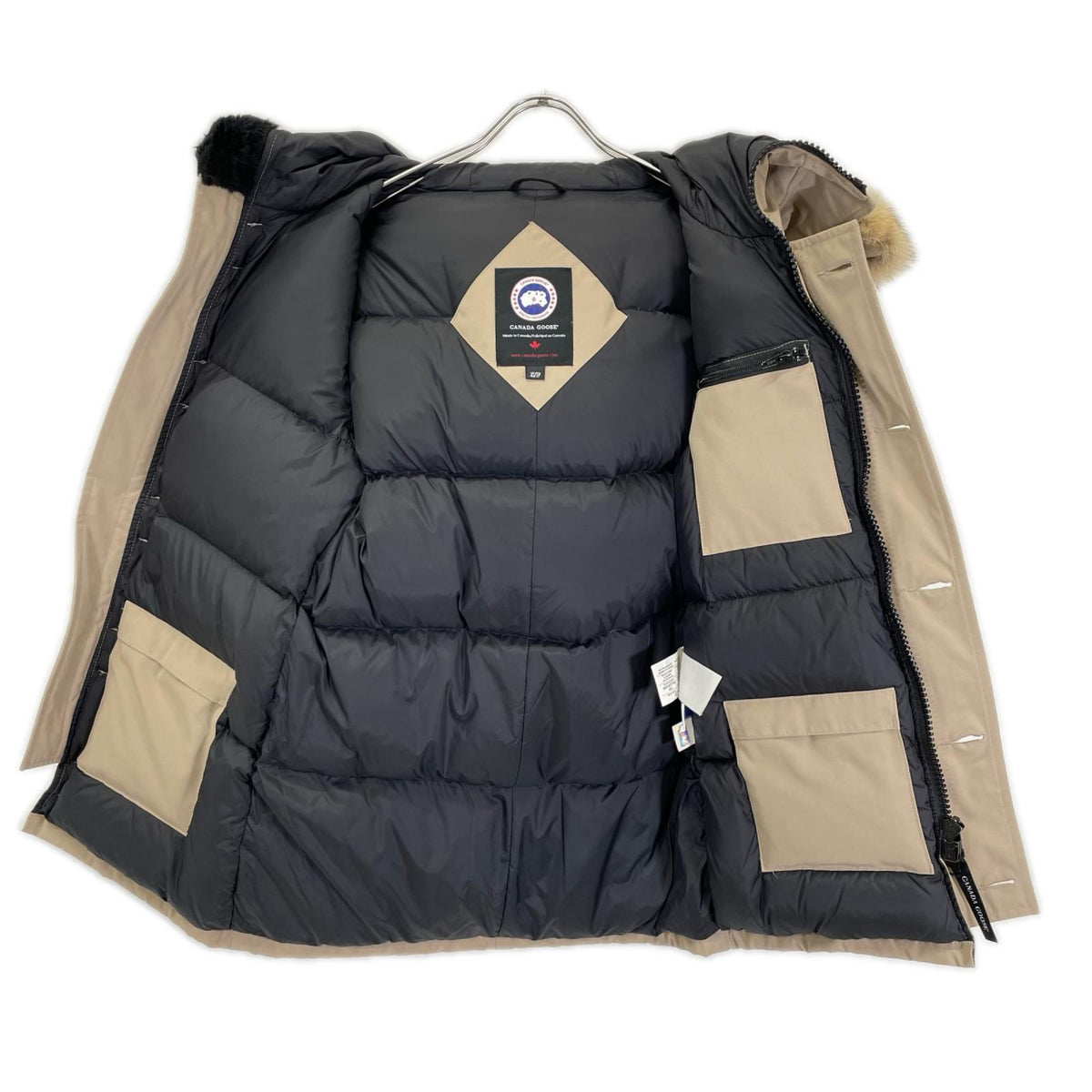 CANADA GOOSE カナダグース 国内正規 3438JM ベージュ JASPER PARKA/ジャスパーパーカ コヨーテファーフーデッドダウンジャケット ジャケット