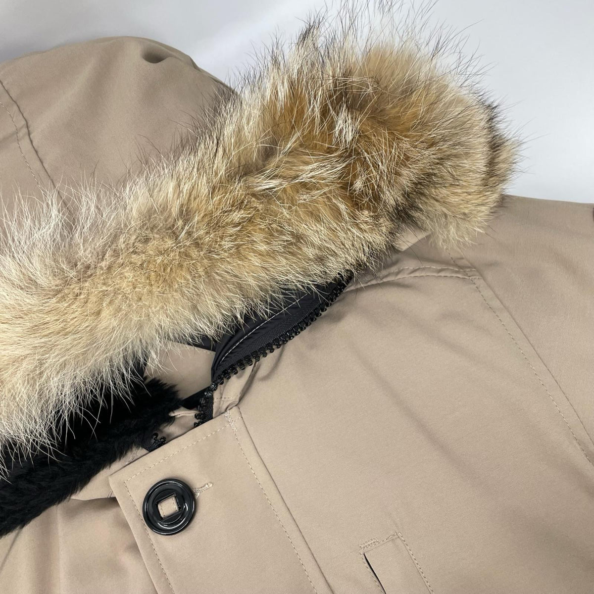 CANADA GOOSE カナダグース 国内正規 3438JM ベージュ JASPER PARKA/ジャスパーパーカ コヨーテファーフーデッドダウンジャケット ジャケット