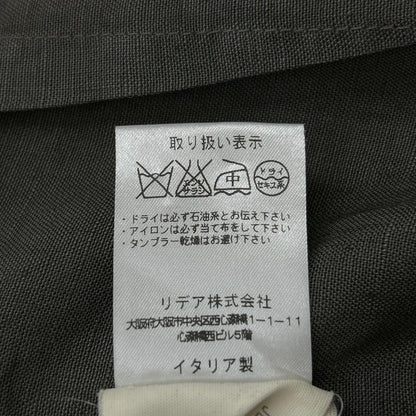 LARDINI ラルディーニ JE77017-3PSR グレー リネン ガーメントダイ ブートニエール ジレ/ベスト ベスト